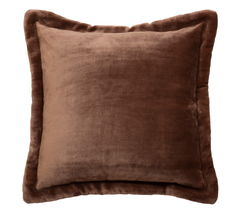 Coussin "cuddly" 38 X 58 Cm Et 53 X 53 Cm Flanelle 550 G - Marron - 53x53 Cm