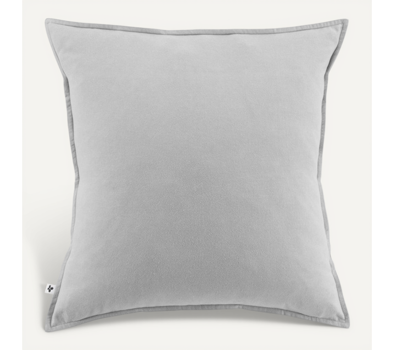 Taie D'oreiller "candice" Flanelle De Coton - Candice Brume - Taie D'oreiller 63 X 63 Cm