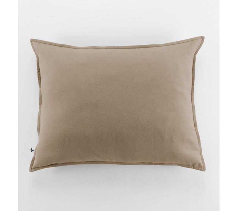 Taie D'oreiller "candice" Flanelle De Coton - Candice Ficelle - Taie D'oreiller 50 X 70 Cm