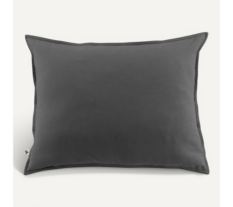 Taie D'oreiller "candice" Flanelle De Coton - Candice Orage - Taie D'oreiller 50 X 70 Cm