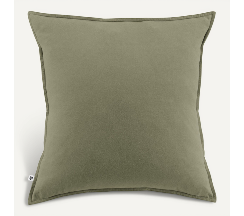 Taie D'oreiller "candice" Flanelle De Coton - Candice Romarin - Taie D'oreiller 63 X 63 Cm