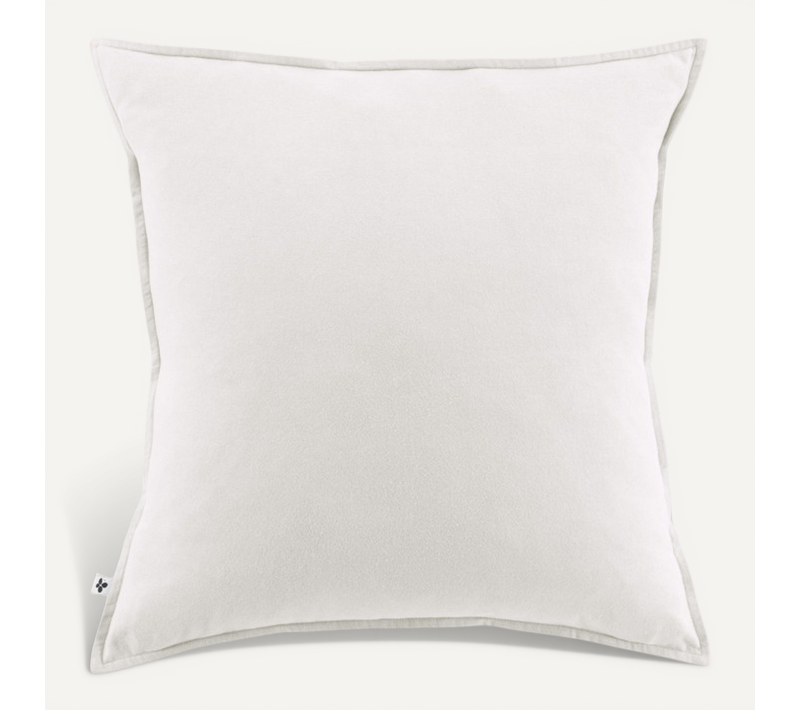 Taie D'oreiller "candice" Flanelle De Coton - Candice Neige - Taie D'oreiller 63 X 63 Cm