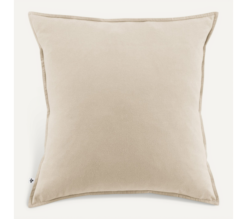 Taie D'oreiller "candice" Flanelle De Coton - Candice Sable - Taie D'oreiller 63 X 63 Cm