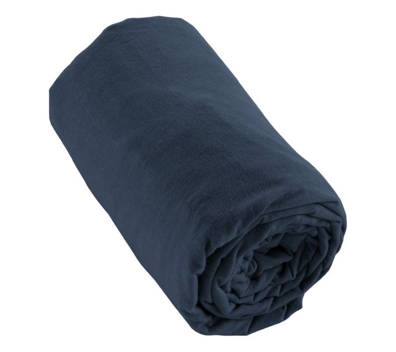 Drap Housse "candice" Flanelle De Coton - Candice Nuit - 140 X 190 Cm
