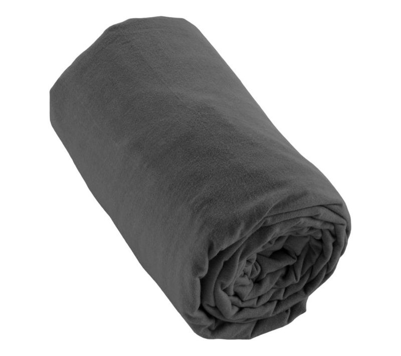 Drap Housse "candice" Flanelle De Coton - Candice Orage - 180 X 200 Cm