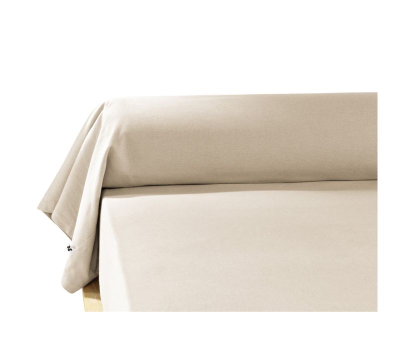 Taie De Traversin 85 X 185 Cm "candice" Flanelle De Coton - Candice Sable