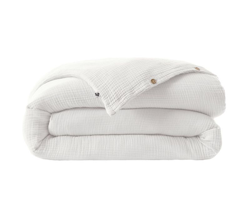 Housse De Couette "ina" - 240x220 Cm - "quadruple Gaze De Coton"