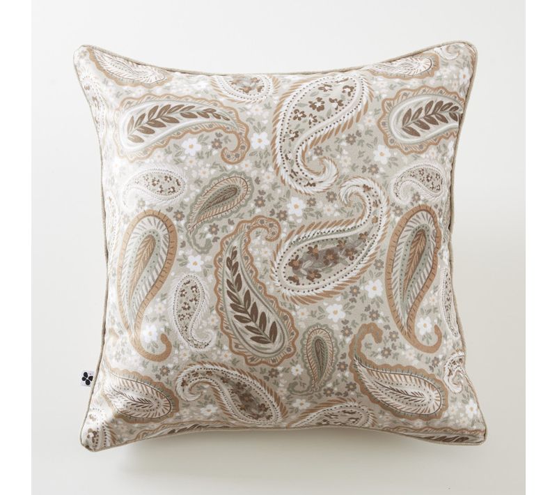 Coussin Déhoussable 50 X 50 Cm "valentine" Velours Imprimé - Multicolor - 50x50 Cm
