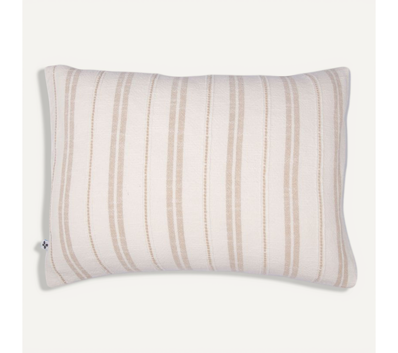 Taie D'oreiller "tom" Coton Texturé - Taupe - 50x70 Cm
