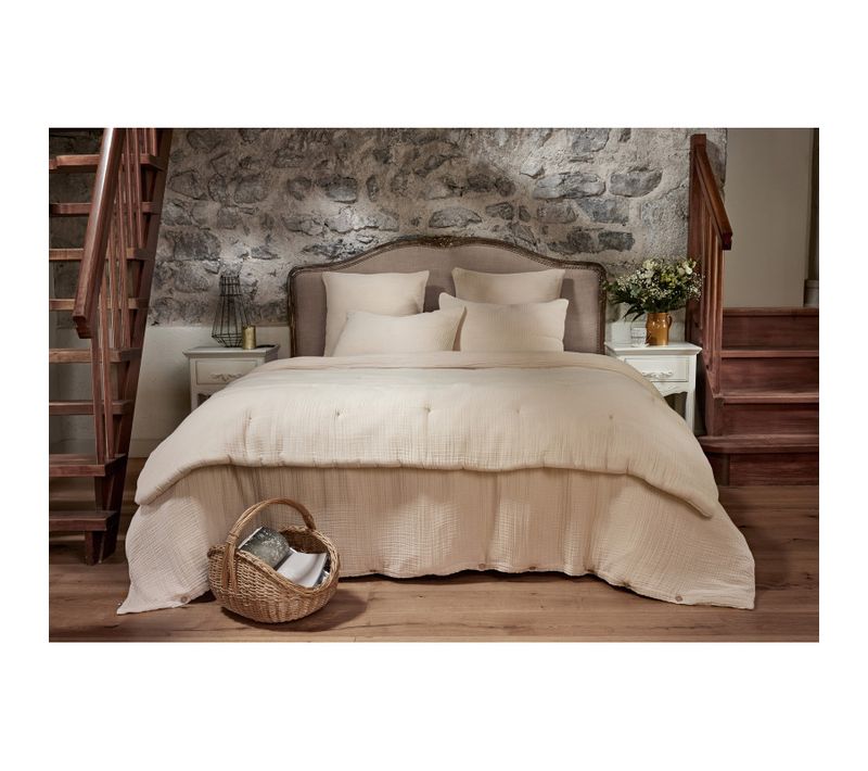 Housse De Couette "ina" - 260x240 Cm - "quadruple Gaze De Coton"