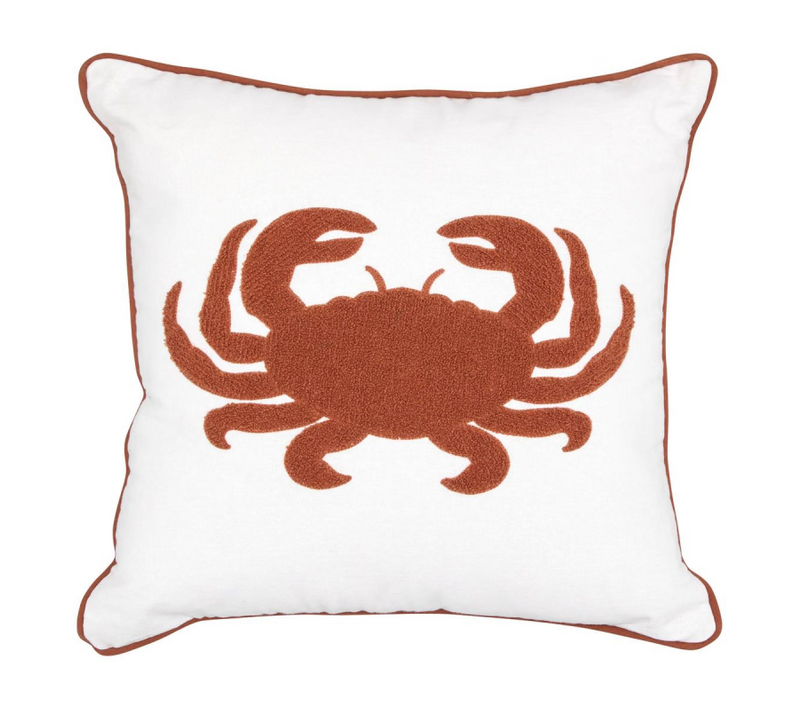 Coussin Broderie "océania" 45 X 45 Cm Blanc