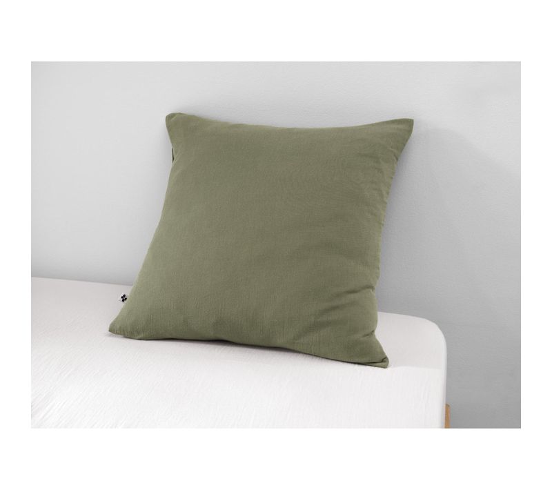 Taie D’oreiller 60 X 60 Cm – Double Gaze De Coton – Gaïa Romarin