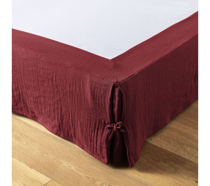 Cache-sommier 140 X 190 Cm – Double Gaze De Coton 125 G/m² – Gaïa Bordeaux