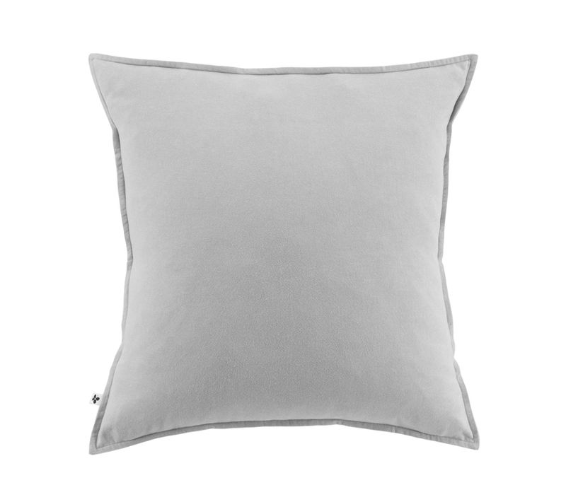 Taie D’oreiller 63 X 63 Cm – Flanelle Chaude – Collection Candice – Coloris Gris Chiné