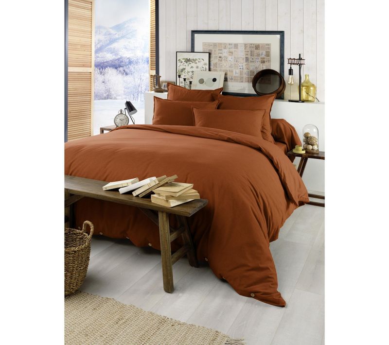 Housse De Couette Chaude 260 X 240 Cm – Flanelle 100 % Coton – Candice Tomette