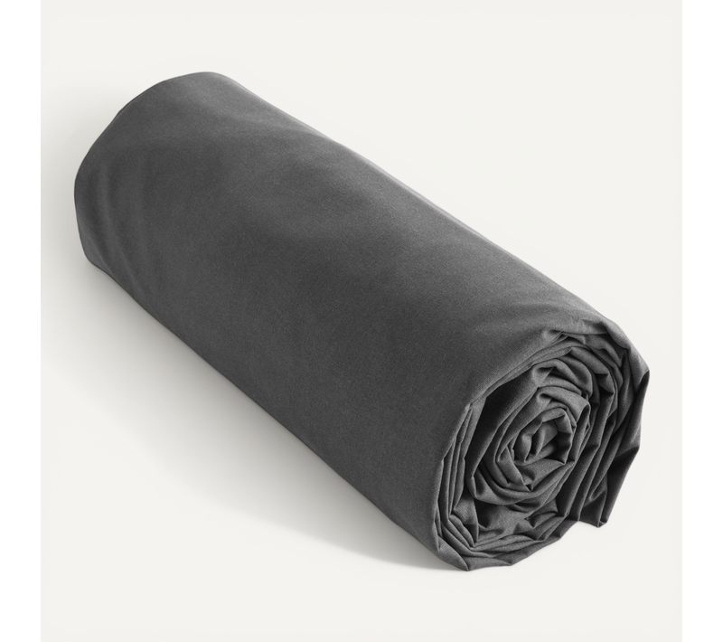 Drap Housse Coton Luxe 90 X 190 Cm Bonnet 30 Cm Ambre Noir