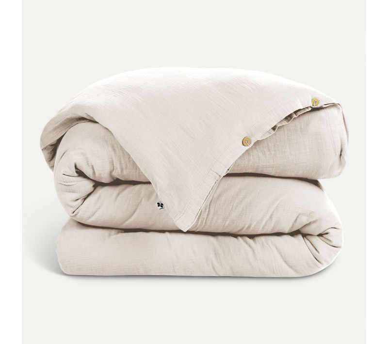 Housse De Couette Double Gaze De Coton Pampa 200x200 Cm
