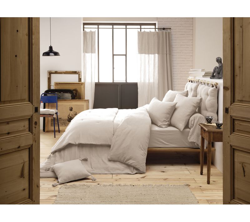 Housse De Couette Double Gaze De Coton 200 X 200 Cm – Gaïa Pampa