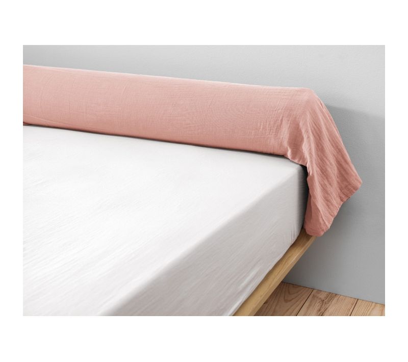 Taie De Traversin Gaze De Coton Gaïa – 85 X 185 Cm - Rose Pêche