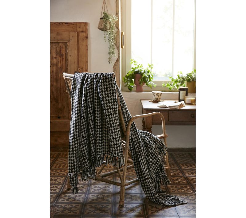 Plaid À Franges 130 X 160 Cm Rpet Gaspard