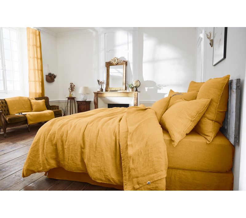 Drap Plat 240 X 300 Cm – Lin Lavé Français - Soline Miel