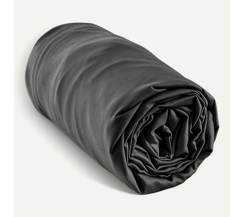 Drap Housse 160 X 200 Cm En Satin De Bambou – Salomé Truffe – Bonnet 30 Cm