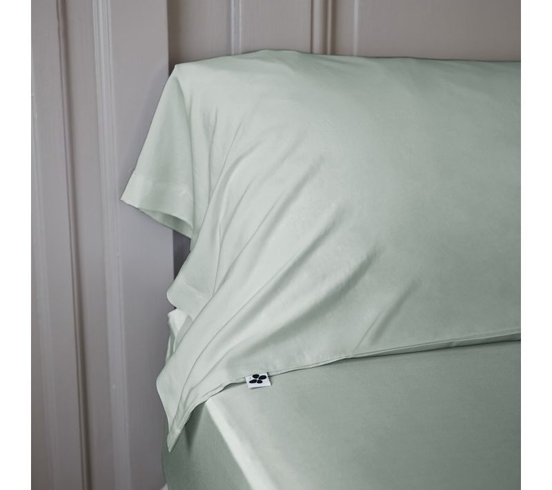 Taie De Traversin 85 X 185 Cm – Satin De Bambou – Salomé Eucalyptus