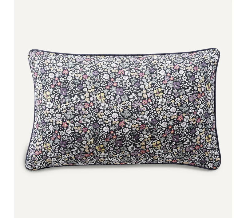 Coussin Déhoussable Avec Passepoil 40 X 60 Cm – Gaze De Coton Imprimée Malia