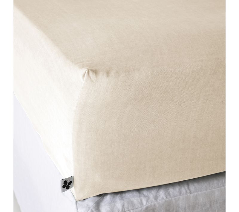 Drap-housse 140 X 190 Cm – Lyocell Uni Lysandre – Pampa – Bonnet 30 Cm