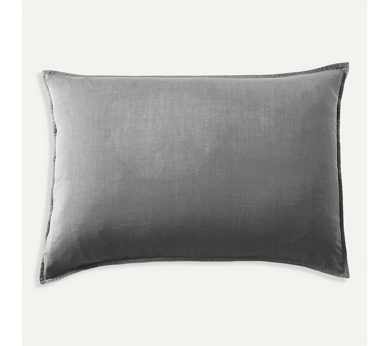Taie D’oreiller 50 X 70 Cm En Lyocell – Modèle Lysandre Gris