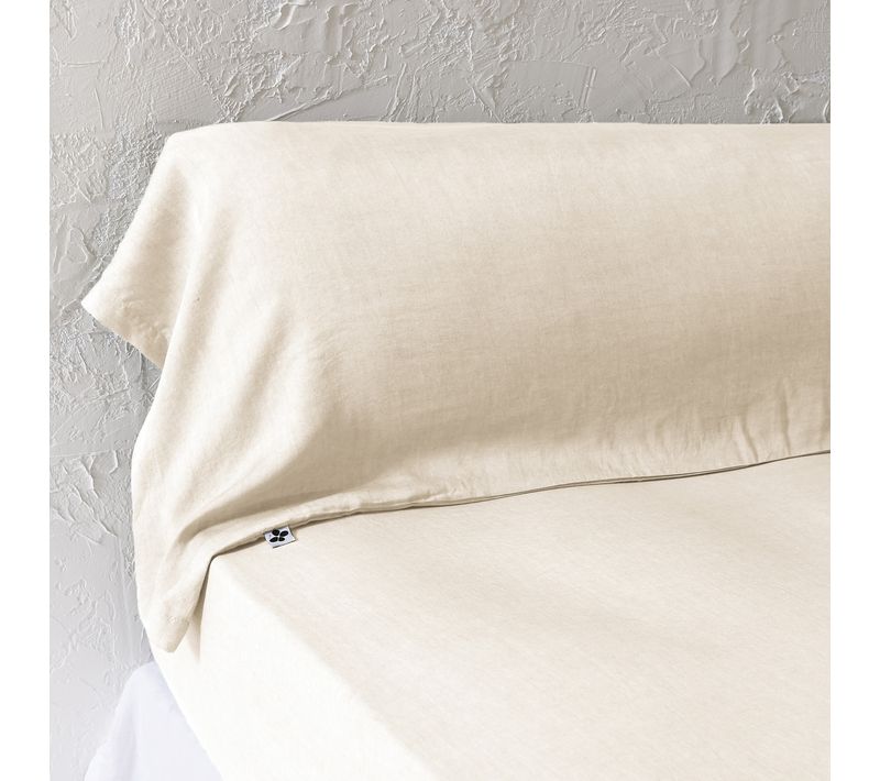 Taie De Traversin 43 X 185 Cm - Lyocell Uni Lysandre Pampa - 147 G/m²