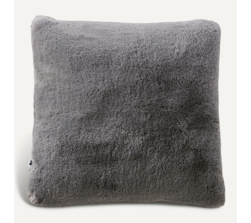 Coussin Déhoussable 45 X 45 Cm En Fausse Fourrure – Loup