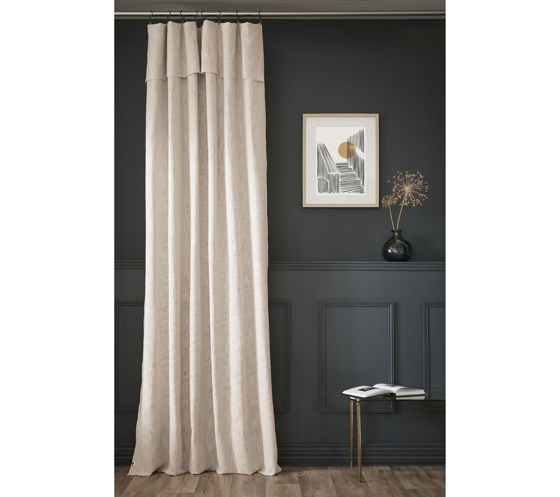 Rideau Ajustable Sixtine – 140 X 270 Cm – Coton Flammé – Pampa