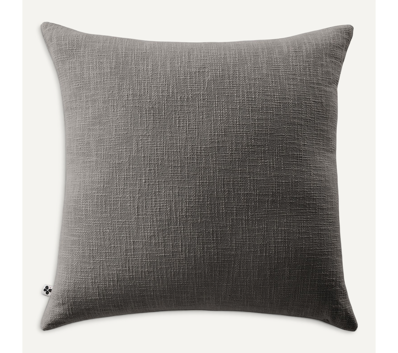 Coussin Déhoussable 60 X 60 Cm - 100% Coton Sixtine Ardoise