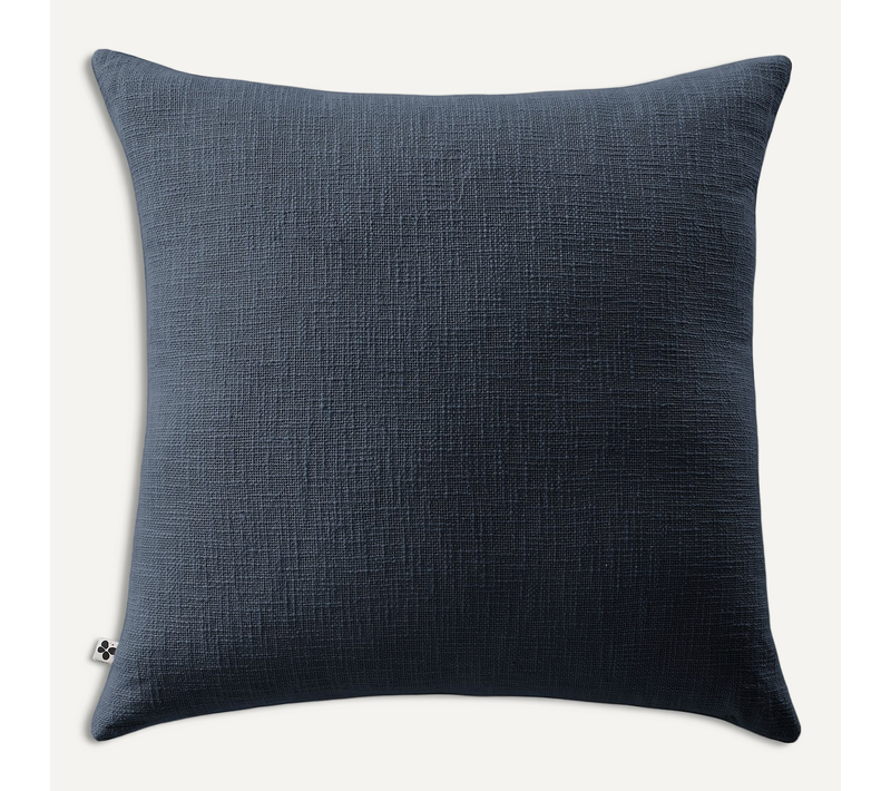 Coussin Déhoussable 60 X 60 Cm - 100% Coton Sixtine Bleu Marine