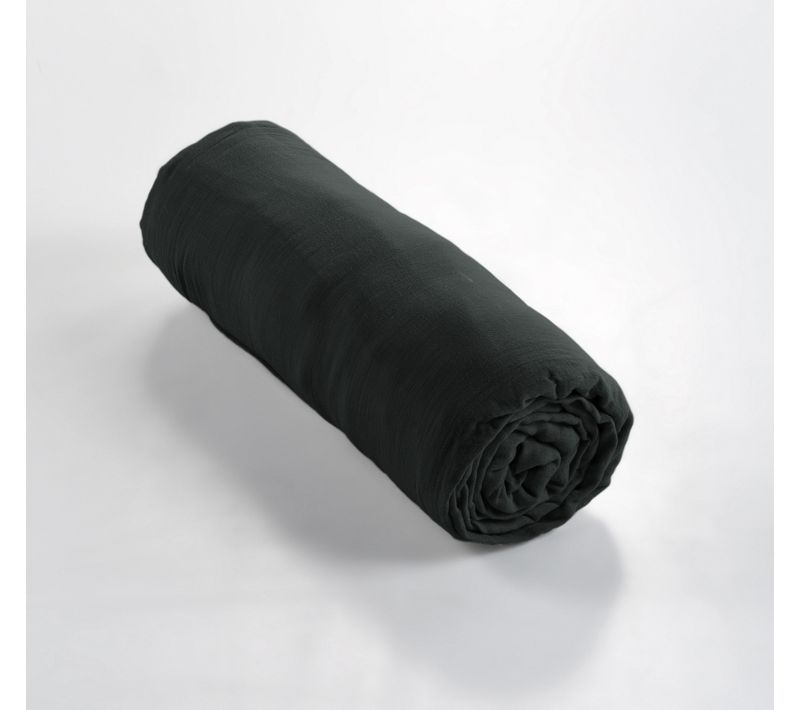 Drap Housse Double Gaze De Coton Sapin – 90 X 190 Cm – Bonnet 30 Cm