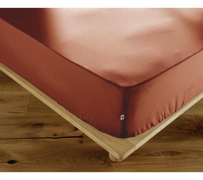 Drap-housse 140 X 190 Cm Percale De Coton 120 Fils Unie Perrine – Tomette