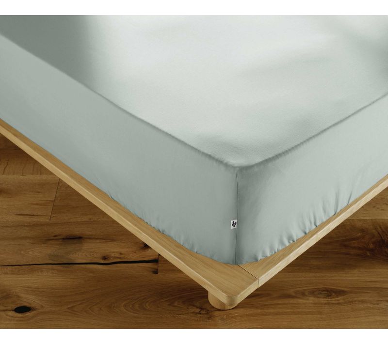Drap-housse 180 X 200 Cm Percale De Coton 120 Fils Perrine – Céladon