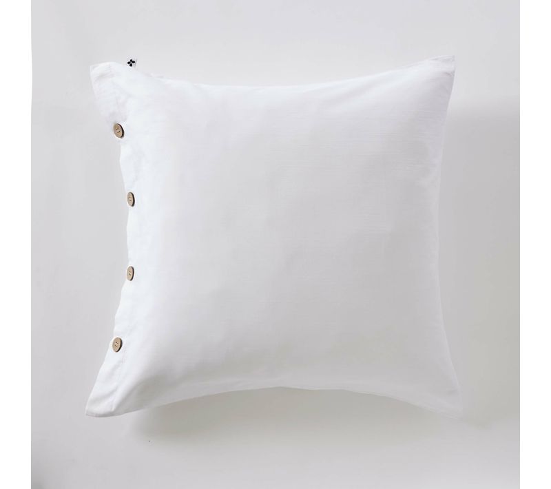 Taie D’oreiller 65 X 65 Cm Percale 120 Fils Blanc – Perrine