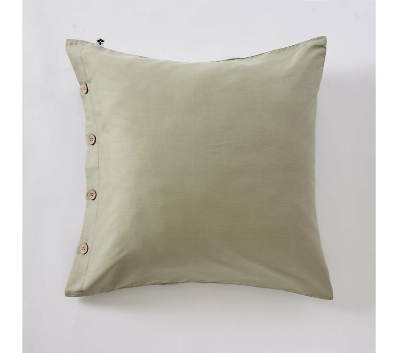 Taie D’oreiller 65 X 65 Cm Percale 120 Fils Sauge – Perrine