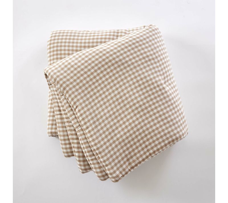 Bout De Lit 90 X 200 Cm Double Gaze De Coton Matelassé Vickie Ficelle