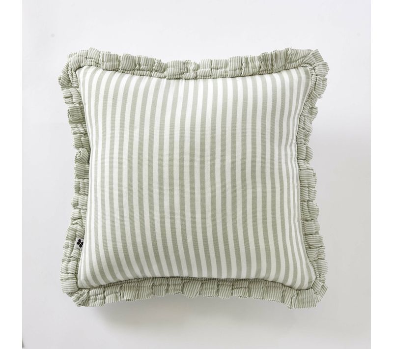 Coussin Déhoussable Gaze De Coton 45 X 45 Cm Eucalyptus – Livia