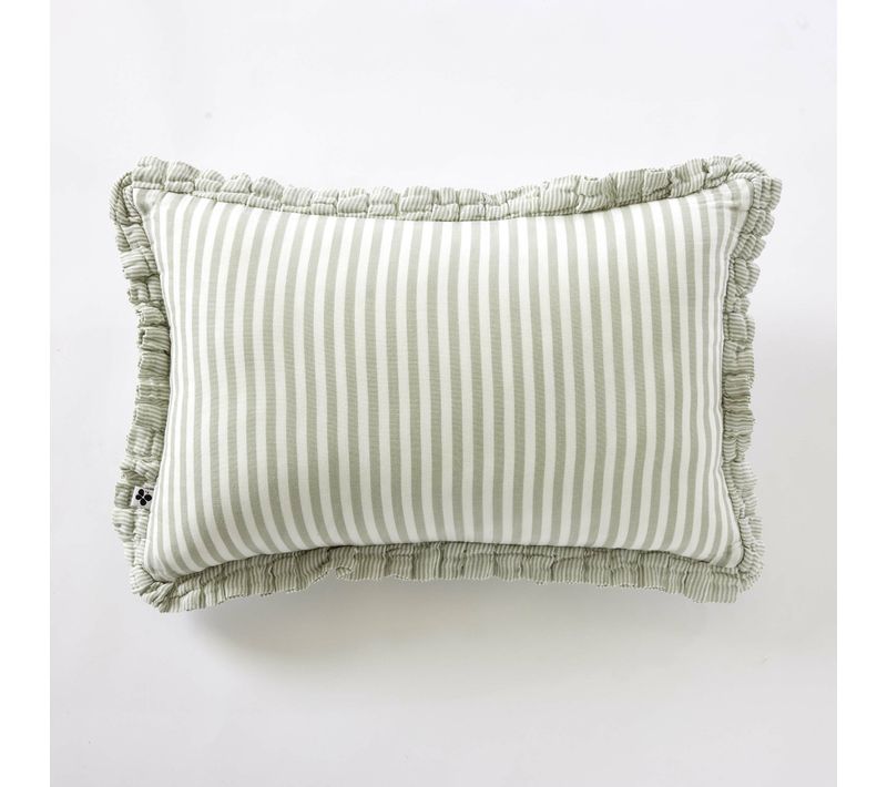 Coussin Déhoussable Gaze De Coton 40 X 60 Cm Eucalyptus – Livia