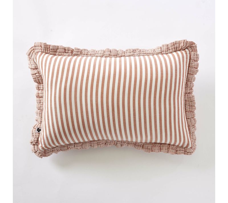 Coussin Déhoussable Gaze De Coton 40 X 60 Cm Abricot – Livia
