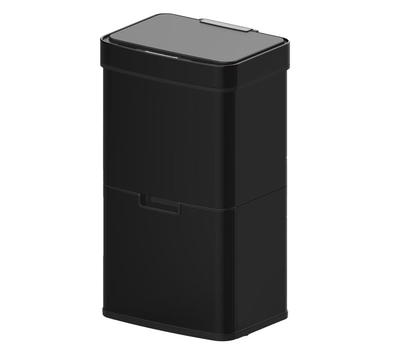 Poubelle Automatique Tri Sélectif Narvik Noir 75l