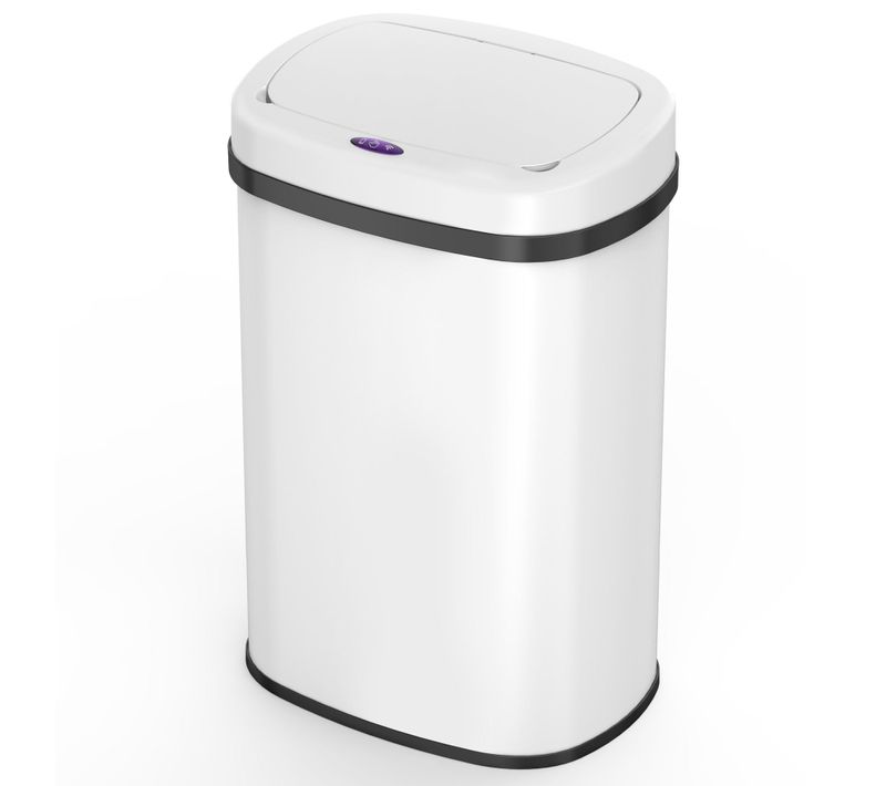 Poubelle Automatique Inox Majestic Blanc 58l