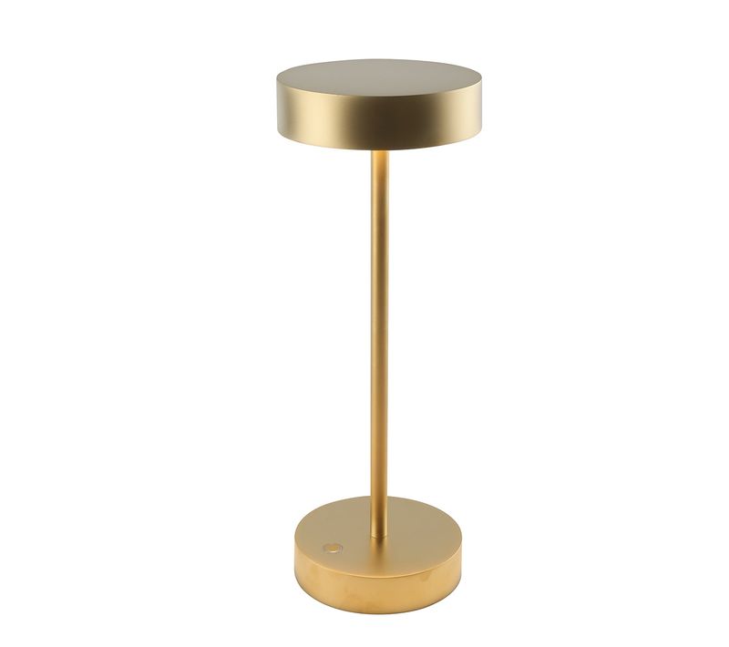 Lampe De Table Sans Fil Aluminium Sandy Or H33 Cm