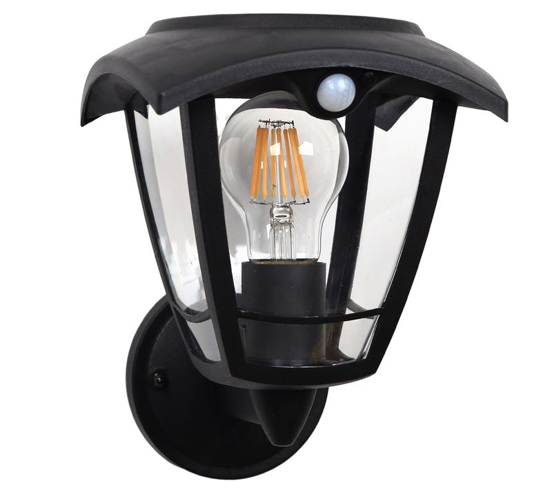 Applique Murale Solaire Lumax Noir H22cm