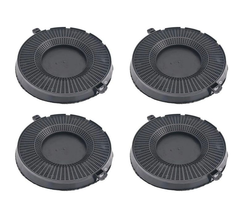Lot De Quatre Filtres Charbon Type 48 Amc037 D'origine  235x30 Mm Hotte 484000008783, 480122101262 E