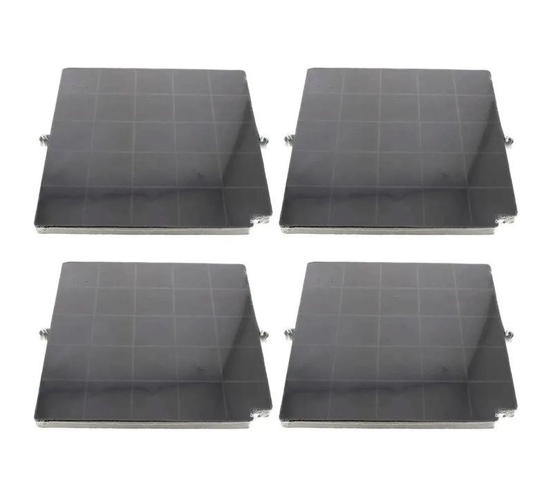 Lot De Quatre Filtres à Charbon Airforce Fc120 Affcaf16cs 260x256x17 Mm Hotte 480122100934 Airforce,